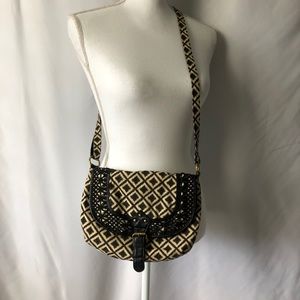 FUNCTIONAL BOHO VINTAGE TRIBAL PRINT PURSE